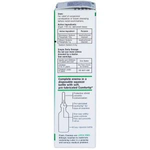 Dung dịch thụt trực tràng Fleet Enema giảm chứng táo bón không thường xuyên (133ml)