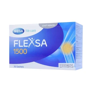 Bột pha dung dịch uống Flexsa 1500 MEGA We care giảm triệu chứng viêm khớp gối nhẹ và trung bình (30 gói)