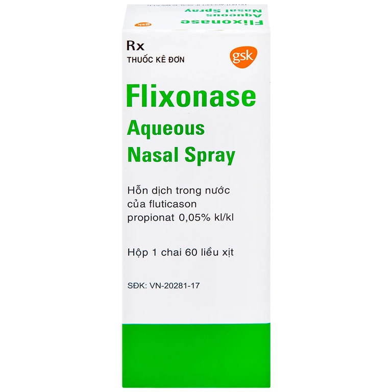 Xịt mũi Flixonase 0.05% GSK điều trị viêm mũi dị ứng (60 liều)