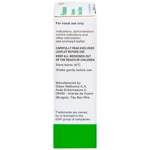 Xịt mũi Flixonase 0.05% GSK điều trị viêm mũi dị ứng (60 liều)