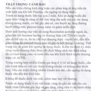 Thuốc mỡ Flucinar Jelfa điều trị viêm da (15g)