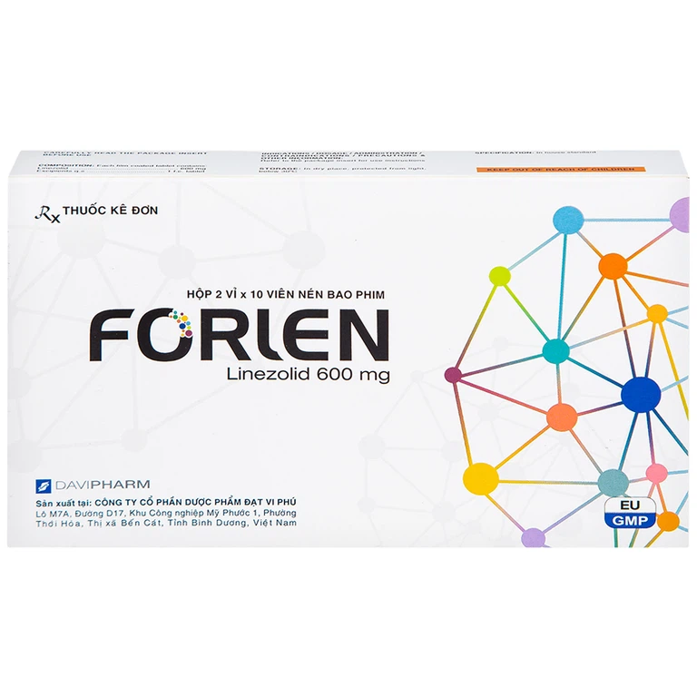 Thuốc Forlen Davipharm điều trị nhiễm trùng (2 vỉ x 10 viên)
