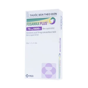 Thuốc Fosamax Plus 70mg/5600IU MSD điều trị loãng xương (1 vỉ x 4 viên)