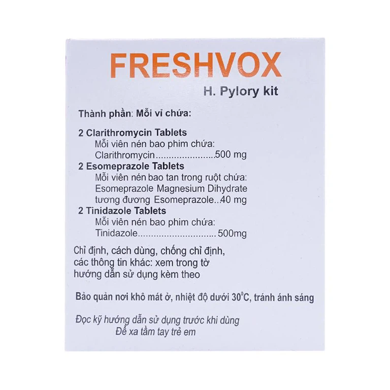 Thuốc Freshvox ACME điều trị viêm dạ dày cấp và mạn tính (7 vỉ x 6 viên)