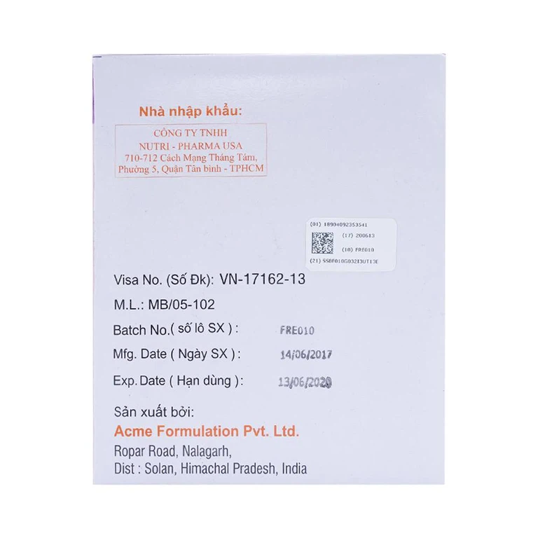 Thuốc Freshvox ACME điều trị viêm dạ dày cấp và mạn tính (7 vỉ x 6 viên)