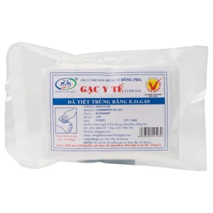 Gạc y tế tiệt trùng 3 Con Nai Đông Pha thấm hút cao, sơ cứu vết thương nhỏ, thấm máu và dịch tiết (100 gói)