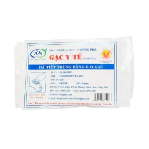 Gạc y tế tiệt trùng 3 Con Nai Đông Pha thấm hút cao, sơ cứu vết thương nhỏ, thấm máu và dịch tiết (10 miếng)