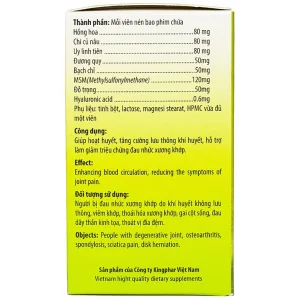 Viên uống Gai Xương Kingphar hoạt huyết, tăng cường lưu thông khí huyết (40 viên)