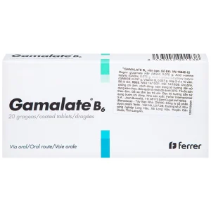 Thuốc Gamalate B6 Ferrer điều trị suy nhược thần kinh chức năng (2 vỉ x 10 viên)