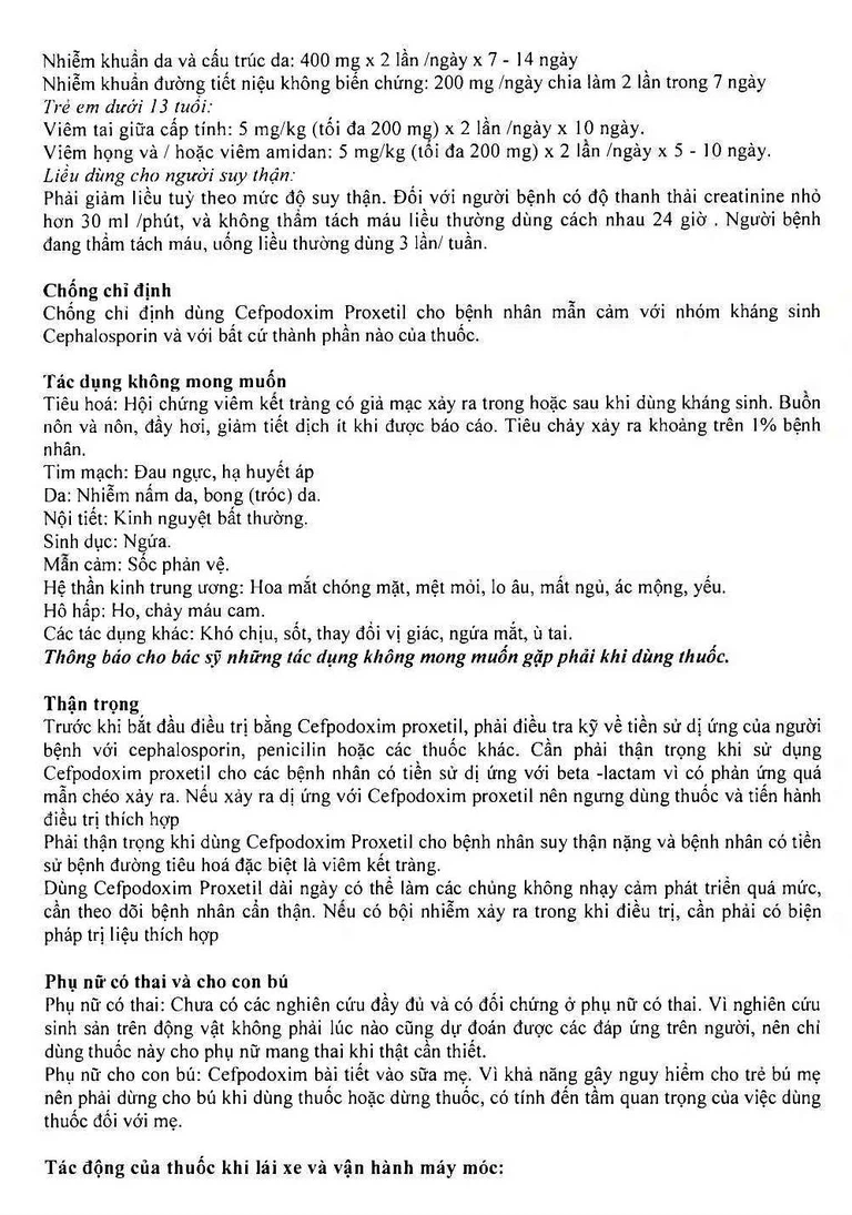 Thuốc Gamincef 200 Maxim điều trị viêm phổi, viêm phế quản, viêm họng (2 vỉ x 10 viên)