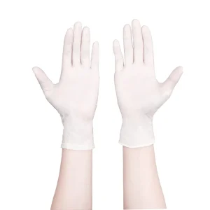 Găng tay cao su y tế trơn có bột VGlove Size M (10 hộp x 100 chiếc)