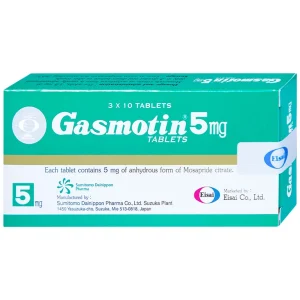 Thuốc Gasmotin 5mg Eisai điều trị viêm dạ dày mạn tính (3 vỉ x 10 viên)