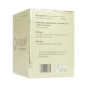 Thuốc Gastalo Phil điều trị tăng Ammoniac huyết trong bệnh gan cấp và mãn tính (10 vỉ x 10 viên)