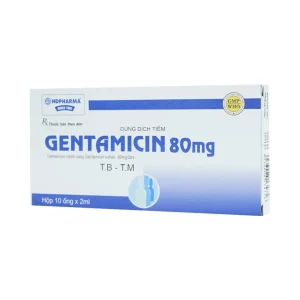 Dung dịch tiêm Gentamicin 80mg HDPharma điều trị nhiễm khuẩn nặng (10 ống x 2ml)