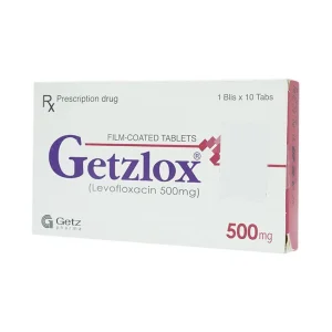 Thuốc Getzlox 500mg Getz điều trị nhiễm khuẩn (1 vỉ x 10 viên)