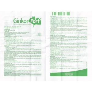 Thuốc Ginkor Fort điều trị suy tĩnh mạch bạch huyết (3 vỉ x 10 viên)