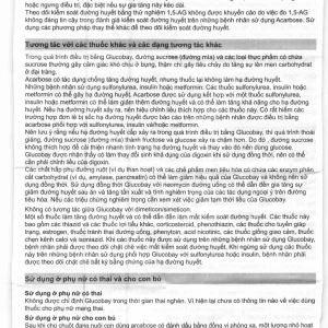 Thuốc Glucobay 100 điều trị kết hợp chế độ ăn kiêng cho bệnh nhân đái tháo đường (10 vỉ x 10 viên)