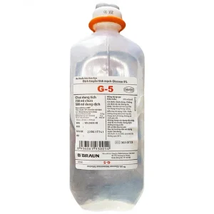 Dung dịch Glucose 5% Braun điều trị thiếu hụt carbohydrat và bù dịch cho cơ thể (500ml)