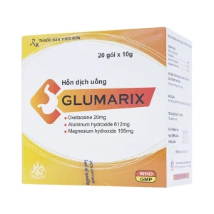 Hỗn dịch uống Glumarix 10g Mekophar điều trị triệu chứng tăng tiết acid dịch vị, khó chịu dạ dày (20 gói)