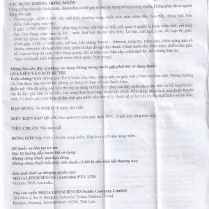 Thuốc Gofen 400 MEGA We care điều trị hạ sốt, giảm đau (5 vỉ x 10 viên)