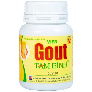 Viên Gout Tâm Bình hỗ trợ giảm triệu chứng đau do gút (60 viên)