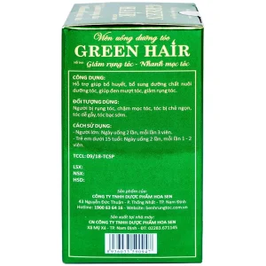 Viên uống Green Hair Hoa Sen bổ huyết, bổ sung dưỡng chất nuôi dưỡng tóc (60 viên)