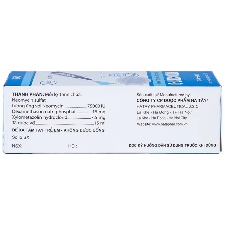 Thuốc xịt Hadocort-D Hà Tây điều trị các bệnh viêm mũi, viêm xoang (15ml)