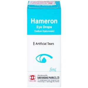 Thuốc nhỏ mắt Hameron hỗ trợ làm giảm khô mắt và làm chất bôi trơn khi sử dụng kính áp tròng (5ml)