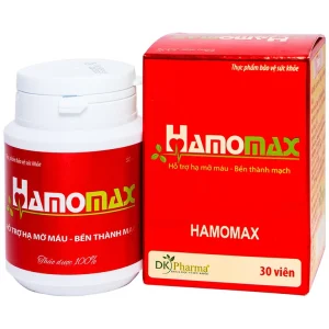 Viên uống Hamomax DK Pharma hỗ trợ hạ mỡ máu, bền thành mạch (30 viên)