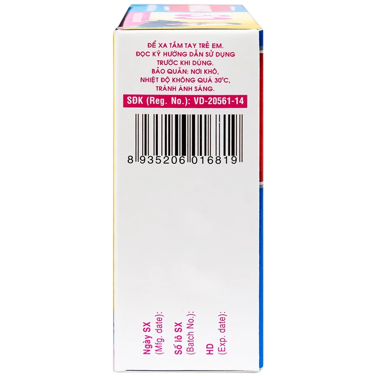 Bột Hapacol 80 DHG giảm đau, hạ sốt (24 gói)