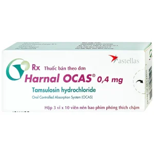 Thuốc Harnal Ocas 0.4mg Astellas hỗ trợ điều trị tăng sản tuyến tiền liệt lành tính (3 vỉ x 10 viên)
