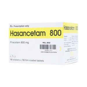 Thuốc Hasancetam 800 Hasan điều trị rối loạn chức năng não, suy giảm trí nhớ (10 vỉ x 10 viên)