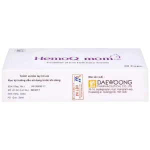 Thuốc HemoQ Mom phòng ngừa và điều trị thiếu máu (3 vỉ x 10 viên)