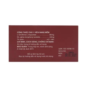 Thuốc Hepalkey Phil dùng trong trường hợp tăng amoniac do viêm gan cấp và mãn tính (12 vỉ x 10 viên)