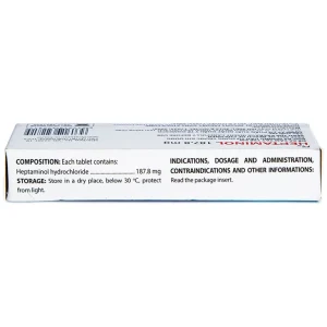 Thuốc Heptaminol 187,8mg điều trị triệu chứng trong hạ huyết áp tư thế (2 vỉ x 10 viên)