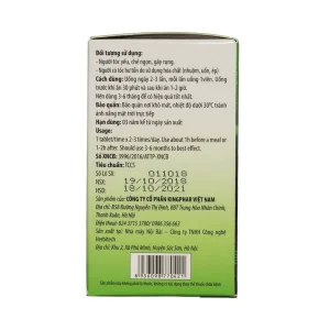 Viên uống Herba Hair Kingphar hỗ trợ bồi bổ khí huyết, làm đen râu tóc (60 viên)