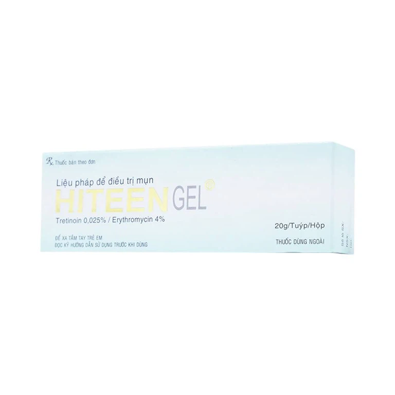 Gel bôi da Hiteen Phil điều trị mụn trứng cá dạng vi u nang hoặc kèm viêm, mụn trứng cá mủ sần (20g)