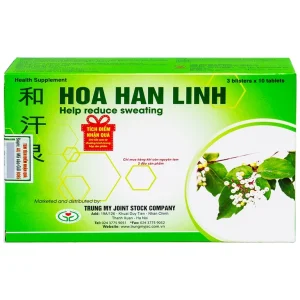 Viên uống Hòa Hãn Linh hỗ trợ làm giảm chứng ra mồ hôi nhiều (3 vỉ x 10 viên)