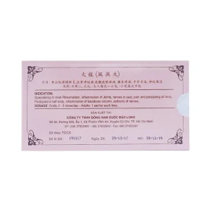 Thuốc Hỏa Long Bảo Long điều trị phong thấp, viêm khớp (10 gói x 4g)