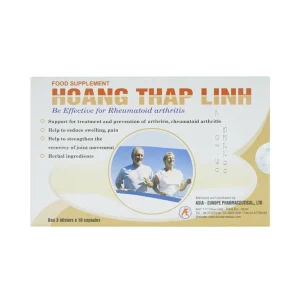 Viên uống Hoàng Thấp Linh hỗ trợ điều trị và phòng ngừa viêm khớp, viêm đa khớp dạng thấp (3 vỉ x 10 viên)