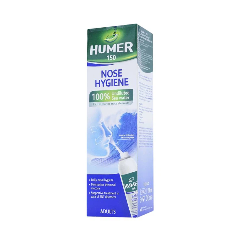 Dung dịch xịt mũi Humer 150 Nose Hygiene Urgo dùng để vệ sinh khoang mũi