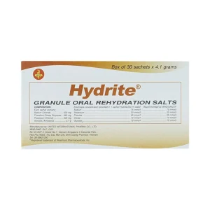 Bột bù muối nước bằng đường uống Hydrite điều trị mất nước do tiêu chảy (30 gói x 4.1g)