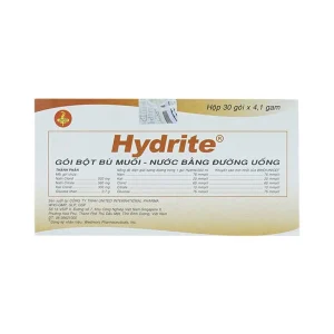 Bột bù muối nước bằng đường uống Hydrite điều trị mất nước do tiêu chảy (30 gói x 4.1g)