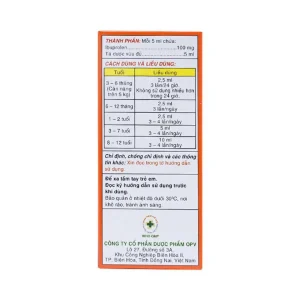 Thuốc Ibrafen OPV điều trị đau đầu, giảm sốt cho trẻ (60ml)