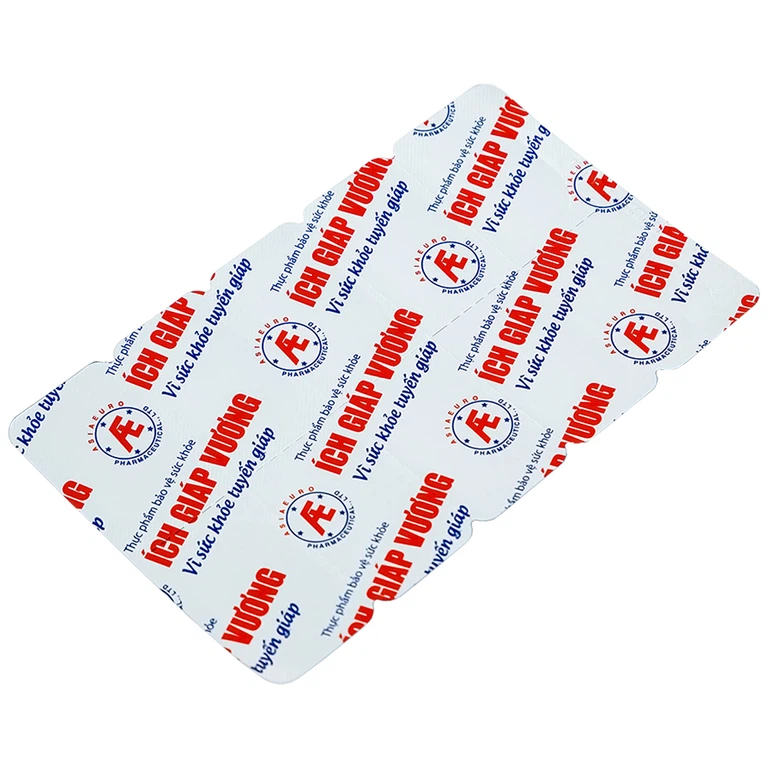 Viên uống Ích Giáp Vương Á Âu hỗ trợ giảm sự tiến triển của bướu cổ lành tính (3 vỉ x 10 viên)