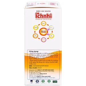 Siro ăn ngon Íchnhi Nam Dược bổ sung vi chất dinh dưỡng, cải thiện chứng biếng ăn cho trẻ (100ml)