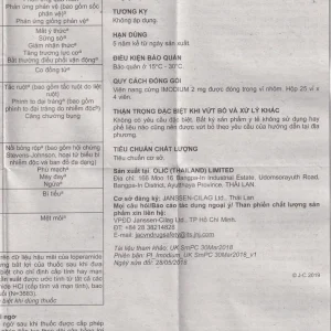 Thuốc Imodium 2mg Janssen điều trị tiêu chảy cấp (25 vỉ x 4 viên)