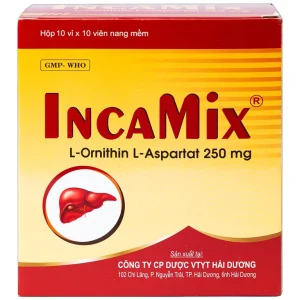 Thuốc Incamix 250mg HDPharma điều trị các bệnh lý gan cấp và mãn tính (10 vỉ x 10 viên)