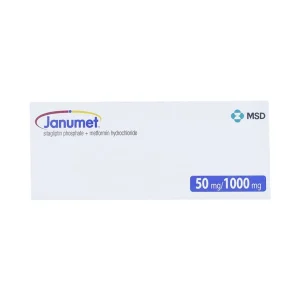 Viên nén Janumet 50mg/1000mg MSD điều trị đái tháo đường típ 2 (4 vỉ x 7 viên)