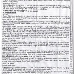 Viên nén Janumet 50mg/500mg MSD điều trị đái tháo đường típ 2 (4 vỉ x 7 viên)